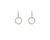 Crystal  Lara Drop Pierced Earrings  | Rhodium Crystal
