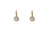 Crystal  Lara Simply Stud Earrings  | Gold Crystal