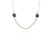 Swarovski Crystal  Becka Short Necklace  | Gun Metal Capri Blue