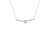 Crystal  Lara Bar Pavee Necklace  | Rhodium Crystal